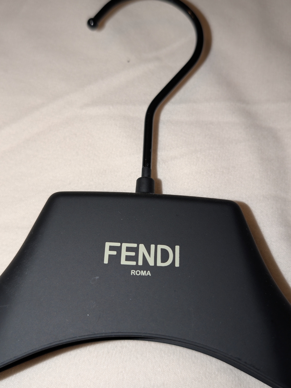 Fendi Logo Clothing Hanger Black 15" New - Picture 3 of 4